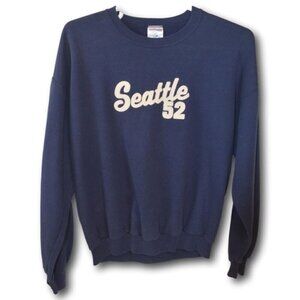 Mens Navy Blue Seattle 52 Sweatshirt Size: XL